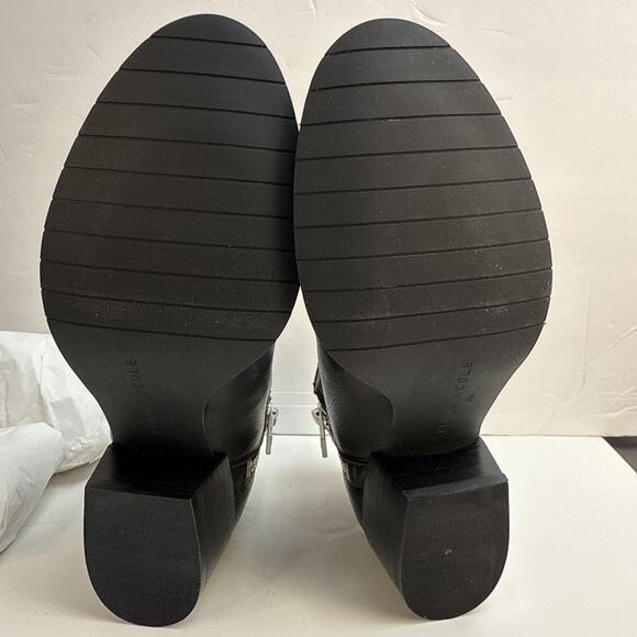 Kenneth Cole New York Women's Addy Black Suede Ankle Boots Double Zip US 6 M NWB - Picture 9 of 13